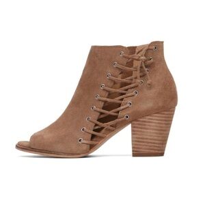 LUCKY BRAND HARTLEE OPEN-TOE BOOTIE